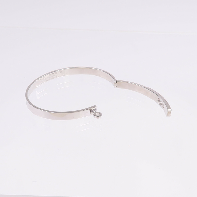 HERMES 18K白金Kelly Bracelet Small Model鑽石手鐲-7