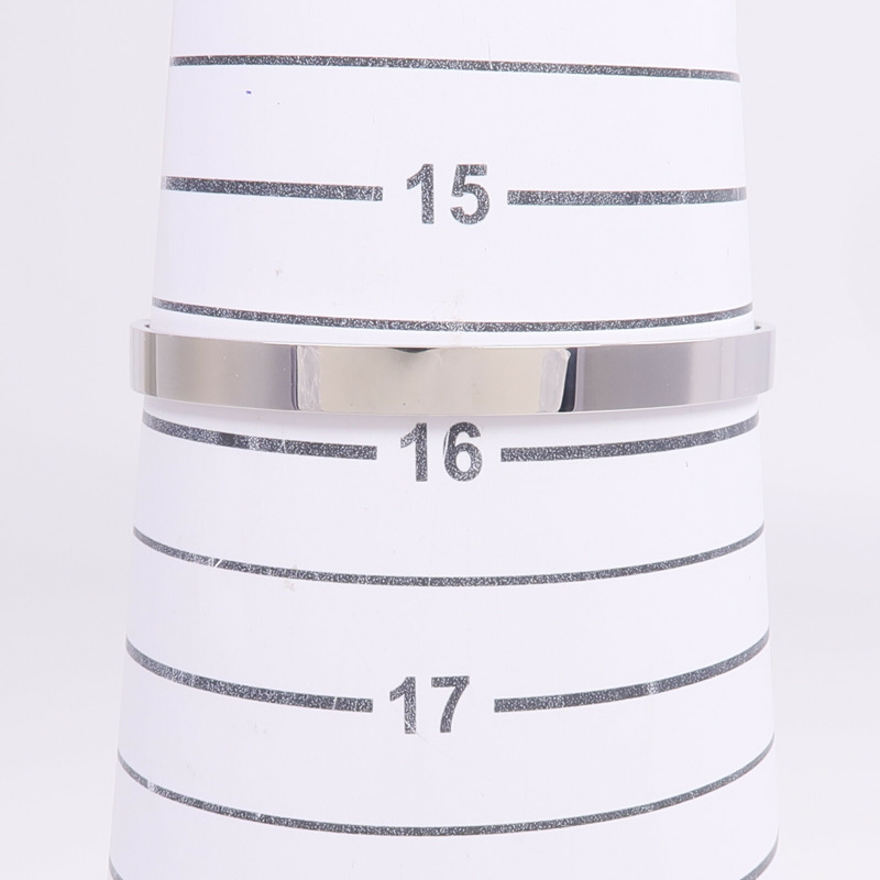 HERMES 18K白金Kelly Bracelet Small Model鑽石手鐲-8