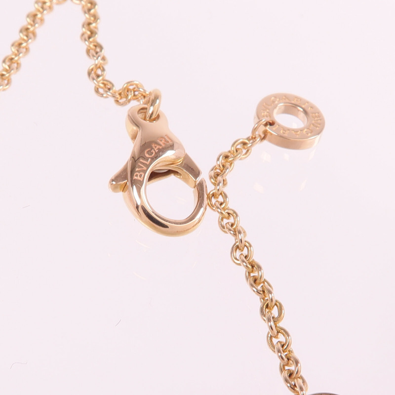 BVLGARI 18K玫瑰金B.zero1 Necklace鑽石項鍊-5