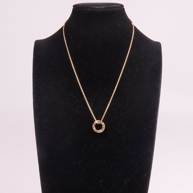 BVLGARI 18K玫瑰金B.zero1 Necklace鑽石項鍊-7
