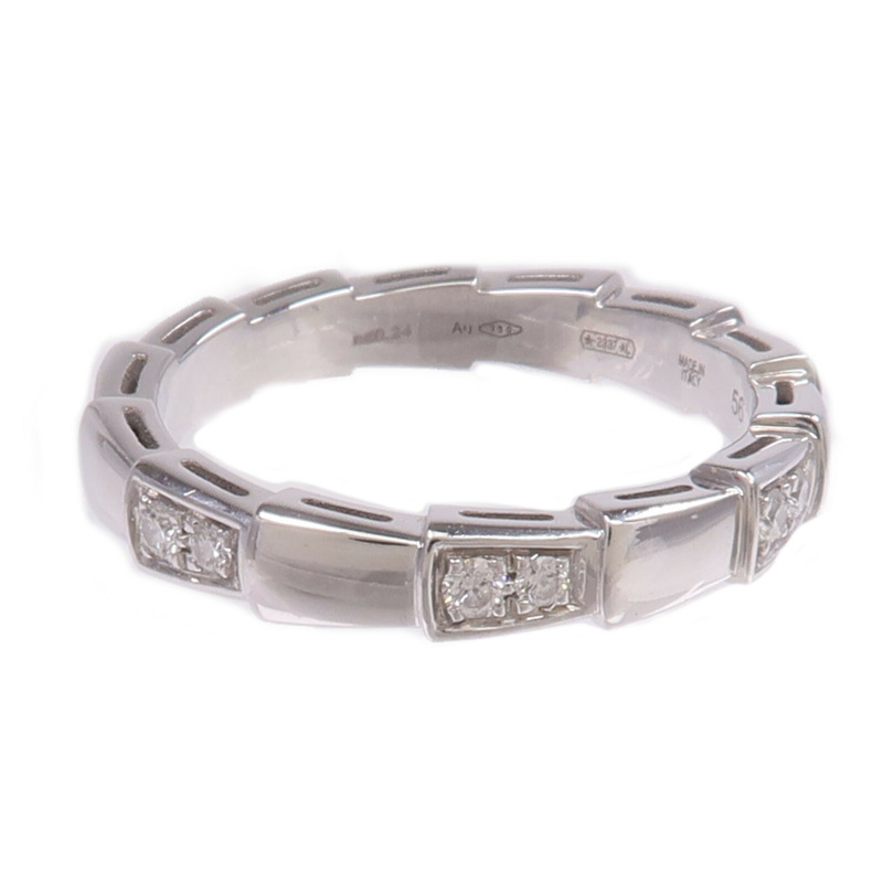 BVLGARI 18K白金Serpenti Viper Ring鑽石戒指Bvlgari#56/US#7.5-1