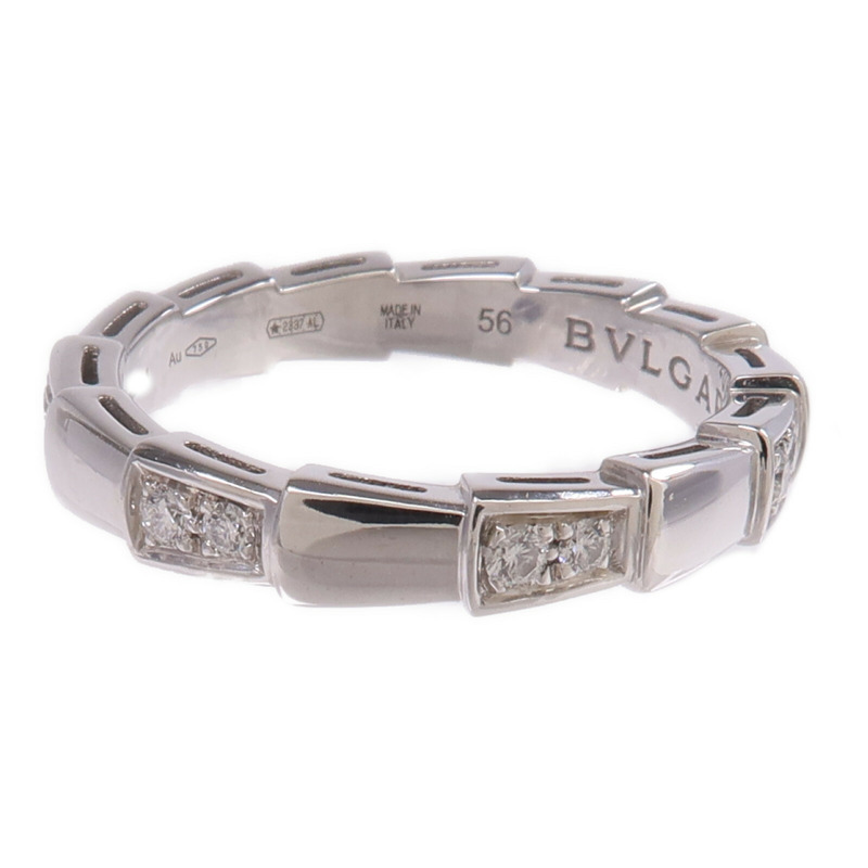 BVLGARI 18K白金Serpenti Viper Ring鑽石戒指Bvlgari#56/US#7.5-3