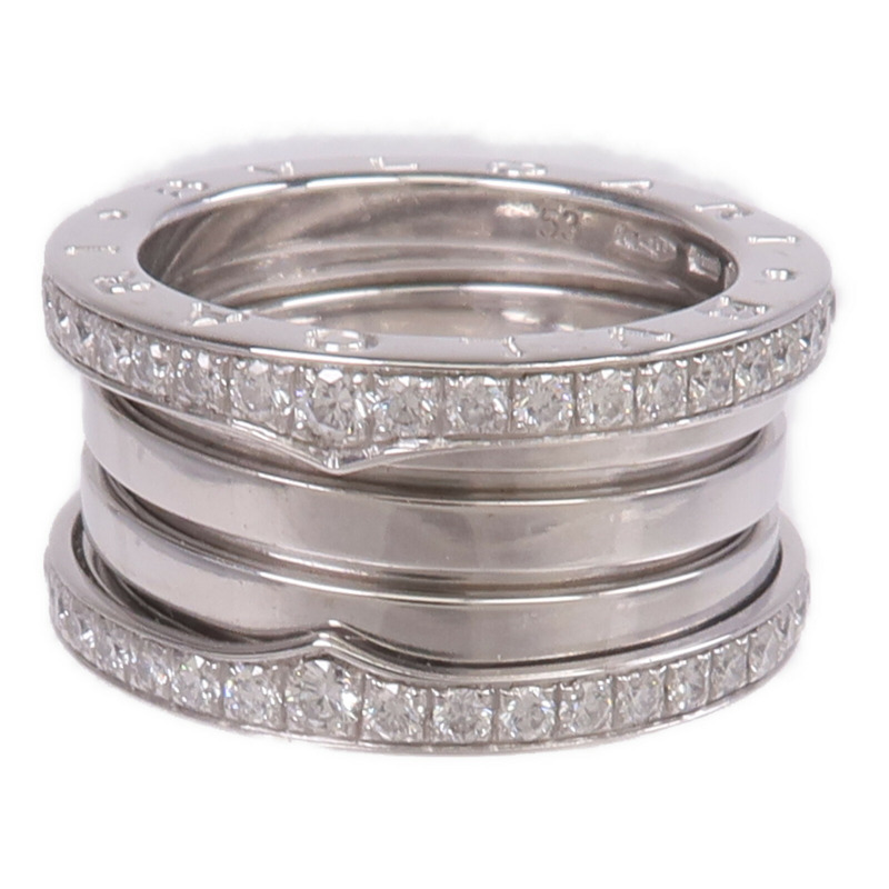 BVLGARI 18K白金B.Zero1 3 Band Ring鑽石戒指Bvlgari#53/US#6.25-2