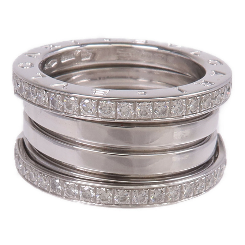 BVLGARI 18K白金B.Zero1 3 Band Ring鑽石戒指Bvlgari#53/US#6.25-3