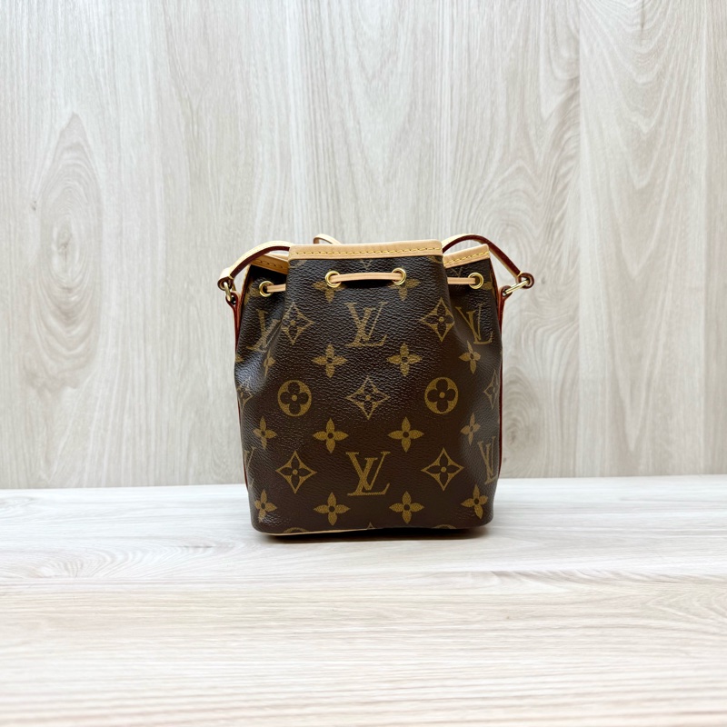 LV原花nano noe抽繩束口小水桶包M41346-2