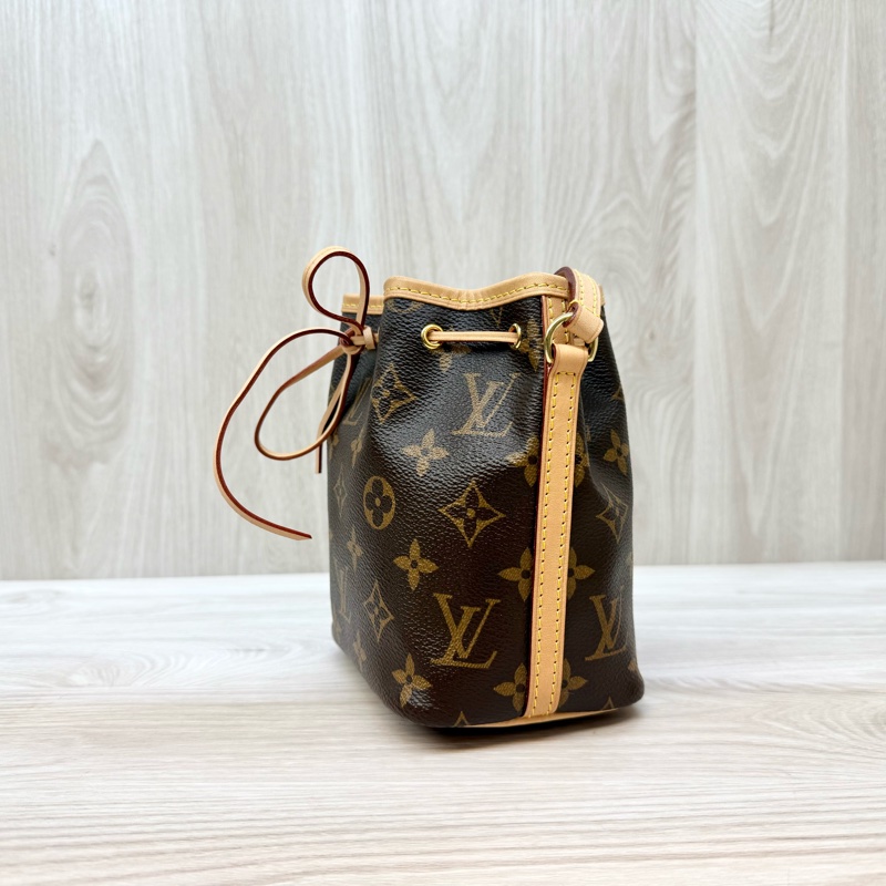 LV原花nano noe抽繩束口小水桶包M41346-3