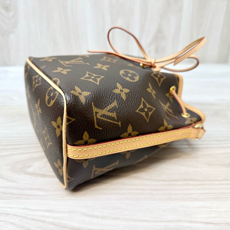 LV原花nano noe抽繩束口小水桶包M41346-7