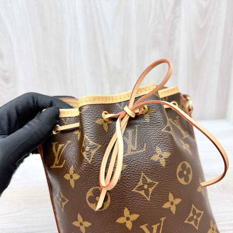 LV原花nano noe抽繩束口小水桶包M41346-8