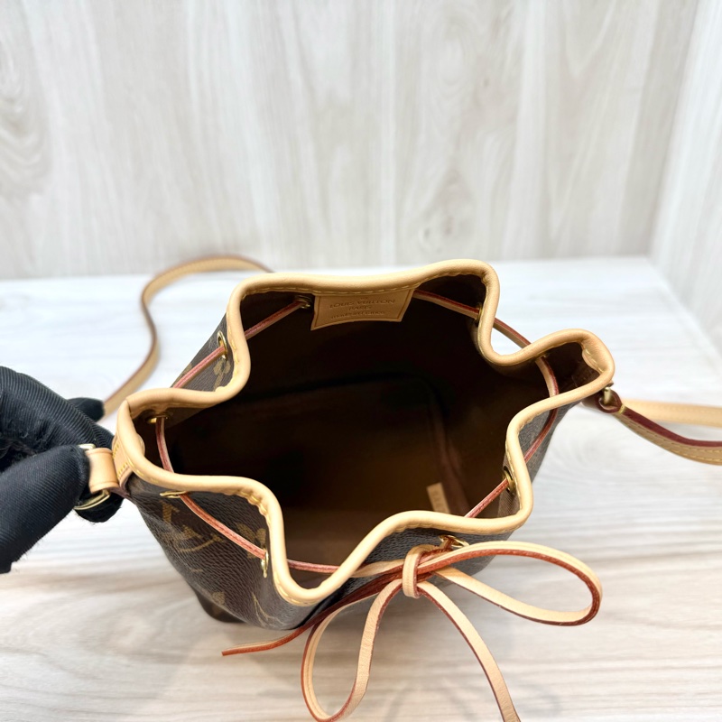 LV原花nano noe抽繩束口小水桶包M41346-10