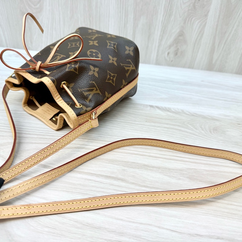 LV原花nano noe抽繩束口小水桶包M41346-15