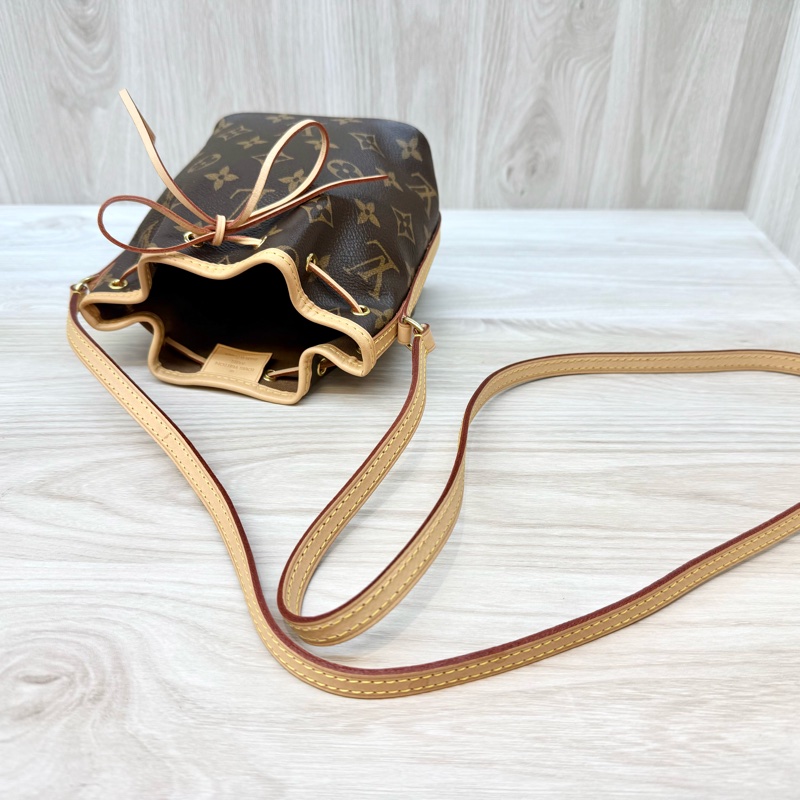 LV原花nano noe抽繩束口小水桶包M41346-16