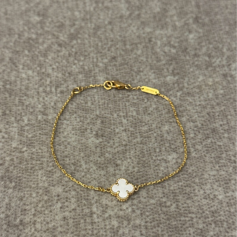 VCA白貝母mini手鍊-0