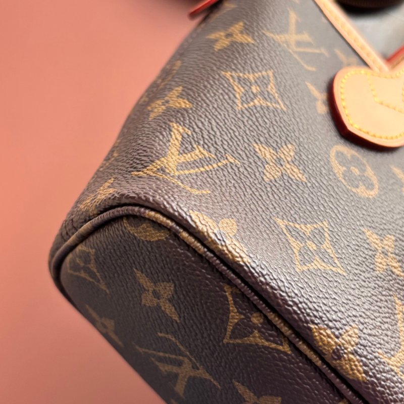 超級可愛 ::LOUIS VUITTON:: LV M46705 NEVERFULL BB 經典花紋托特包 手提包 斜背包-12