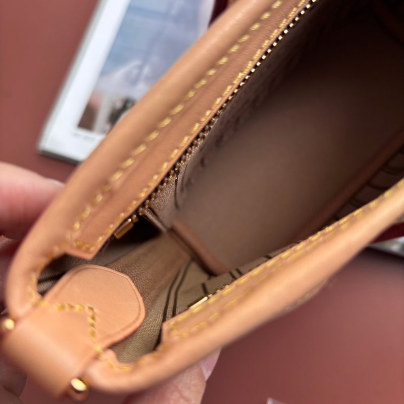 超級可愛 ::LOUIS VUITTON:: LV M46705 NEVERFULL BB 經典花紋托特包 手提包 斜背包-37