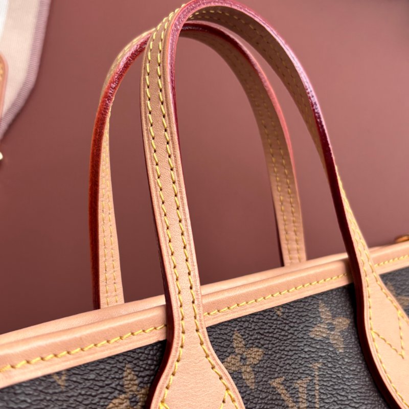超級可愛 ::LOUIS VUITTON:: LV M46705 NEVERFULL BB 經典花紋托特包 手提包 斜背包-40