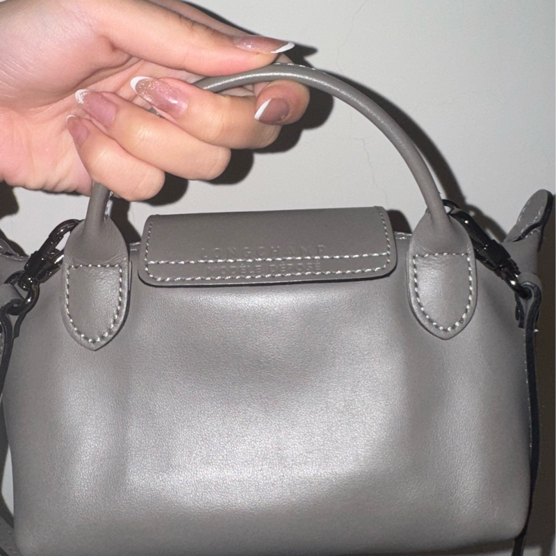 LE PLIAGE XTRA 手拿包 XS 斑鳩色 - 皮革-7