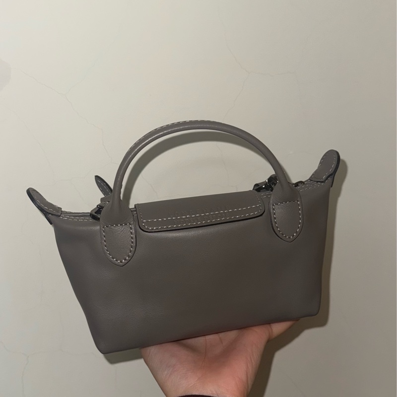 LE PLIAGE XTRA 手拿包 XS 斑鳩色 - 皮革-9