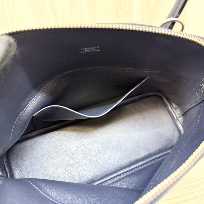 HERMES 76深海藍Swift皮銀釦Bolide27-12