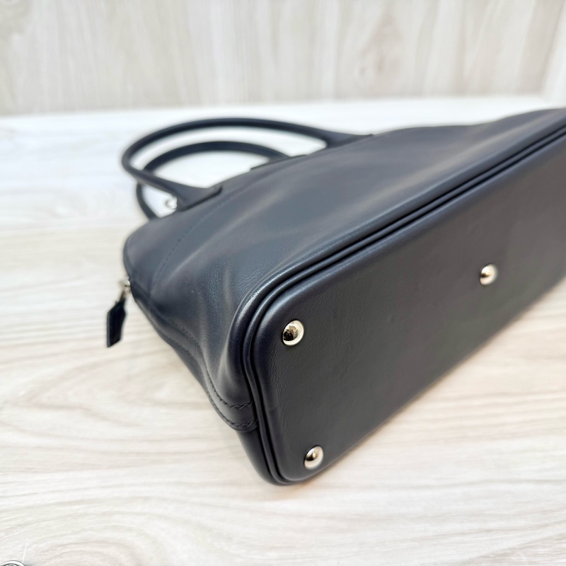 HERMES 76深海藍Swift皮銀釦Bolide27-17