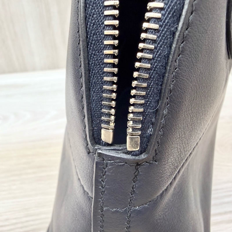 HERMES 76深海藍Swift皮銀釦Bolide27-21