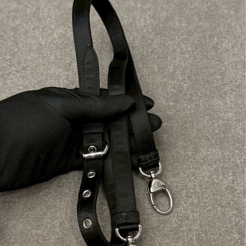 DIOR lady黑色水晶格紋mini-8