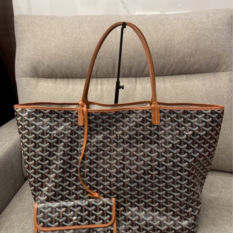 GOYARD棕色tote GM