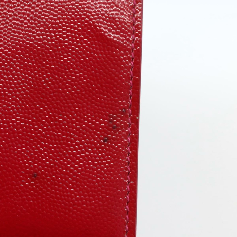 【日本直送】SAINT LAURENT 鏈條單肩包 皮革 紅色 金色 正品 ka1910V-7