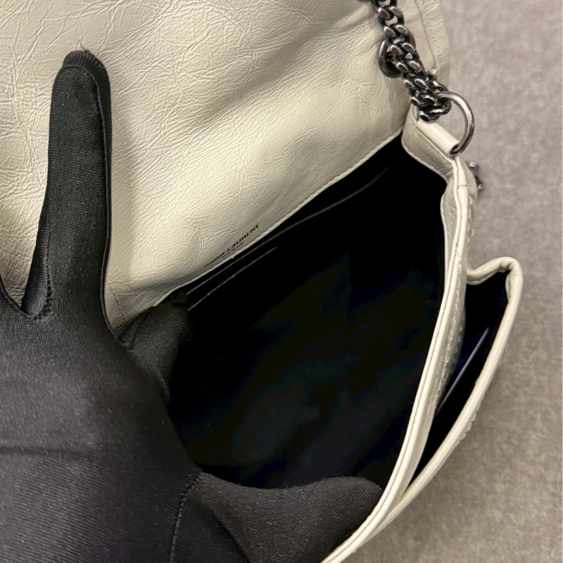 YSL 白色Niki小號-5