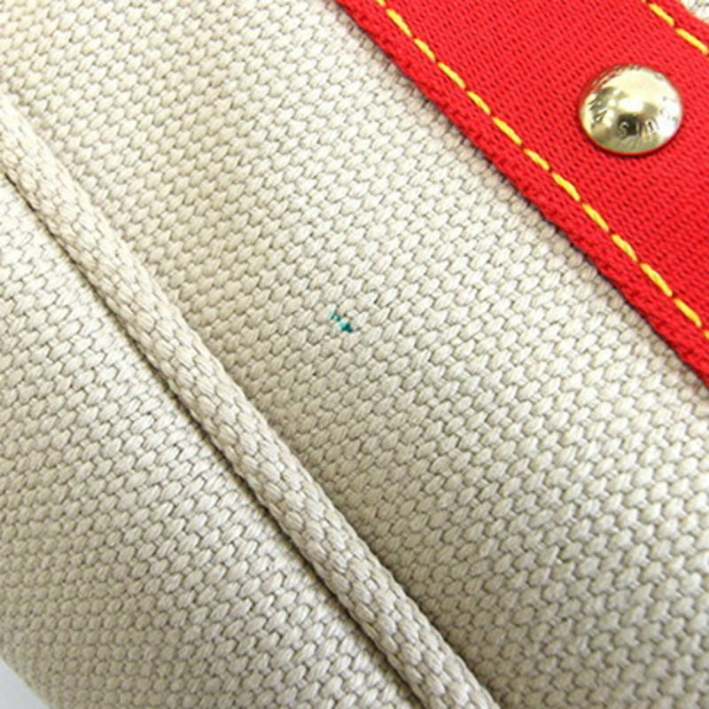 路易威登 Antigua Cabas MM 手提包 M40035 米色/紅色帆布單肩包 女士 LOUISVUITTON-4
