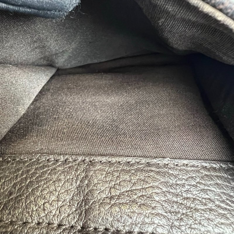 GUCCI 293581 VINTAGE棕帆布老花單肩包-5
