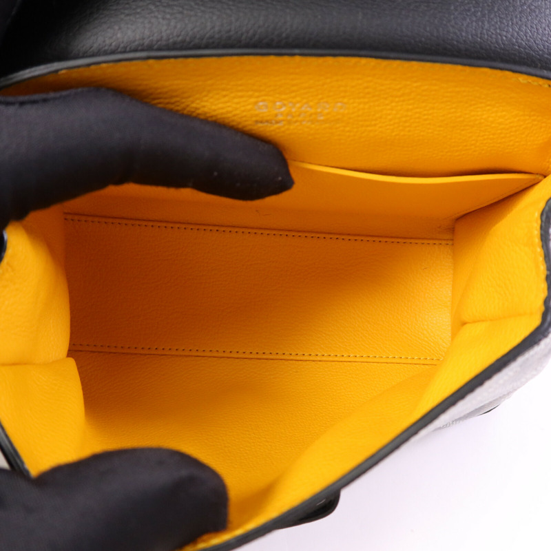 GOYARD 塗層帆布Saigon Souple Mini銀扣手挽肩背兩用袋-4