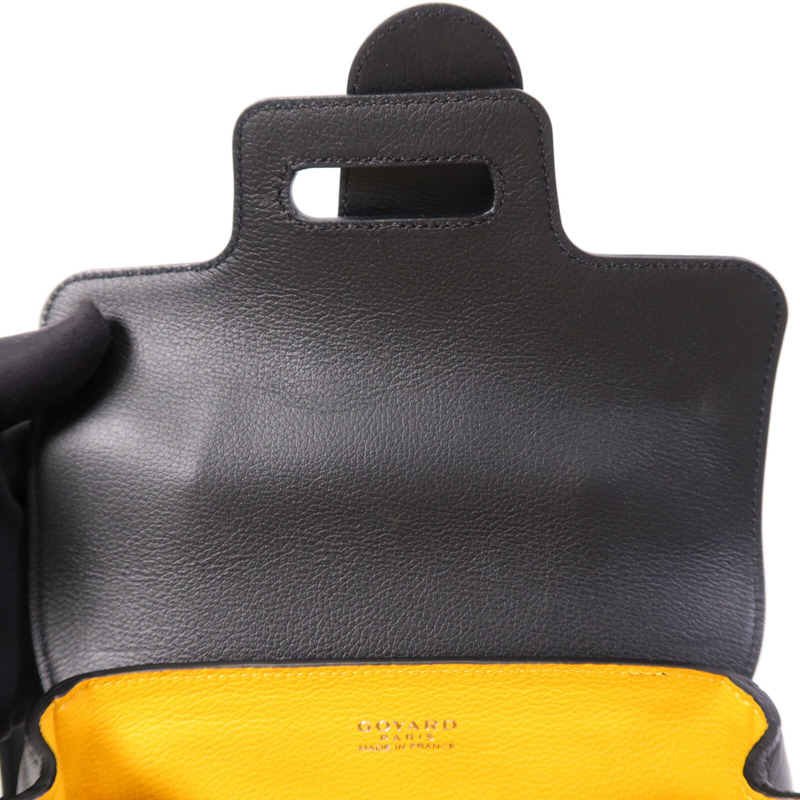 GOYARD 塗層帆布Saigon Souple Mini銀扣手挽肩背兩用袋-13