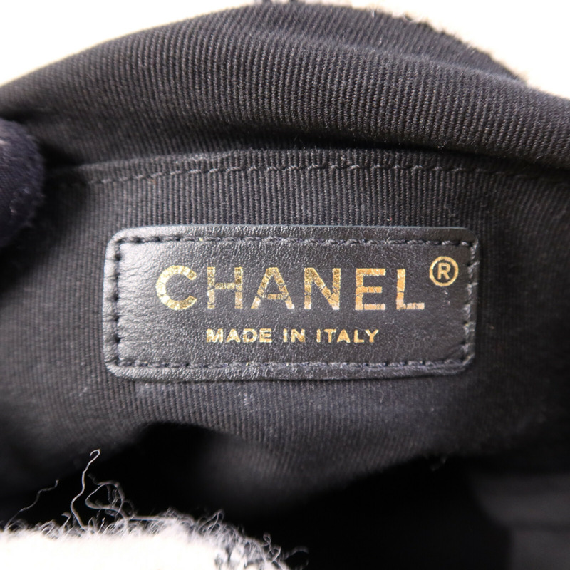 CHANEL Tweed 22K Duma金扣鏈帶背包-5