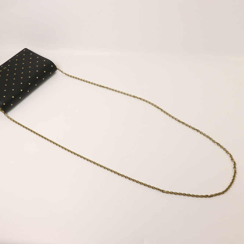 Dior 牛皮皮革Stars Wallet On Chain金扣鏈帶肩背袋-8