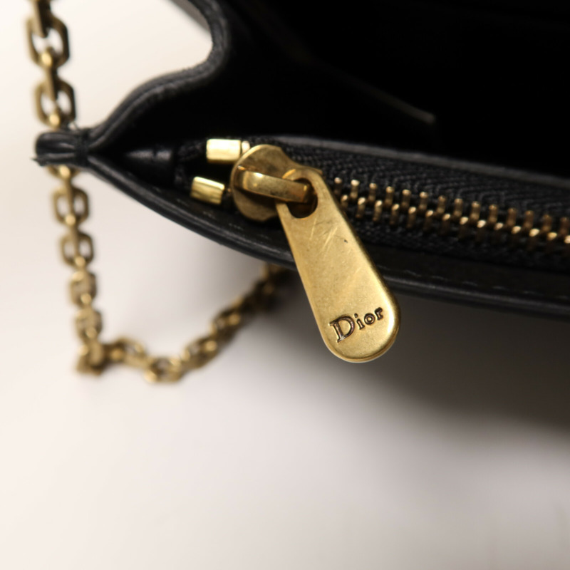 Dior 牛皮皮革Stars Wallet On Chain金扣鏈帶肩背袋-9