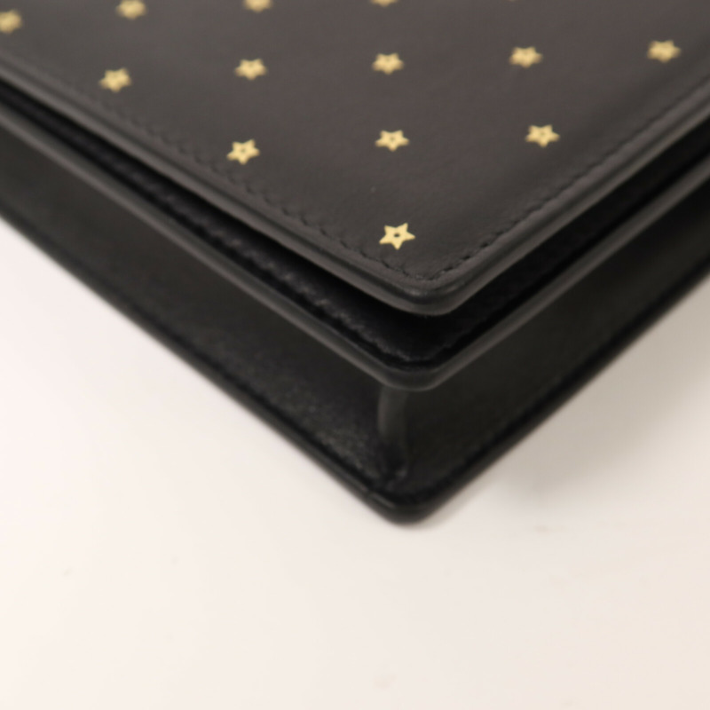 Dior 牛皮皮革Stars Wallet On Chain金扣鏈帶肩背袋-12