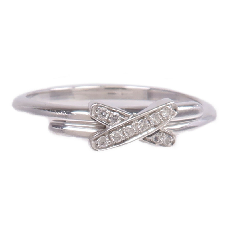 Chaumet 18K白金Jeux de Liens Ring鑽石戒指Chaumet#52/US#6.25-1