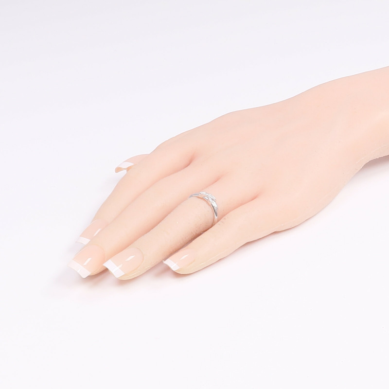 Chaumet 18K白金Jeux de Liens Ring鑽石戒指Chaumet#52/US#6.25-6