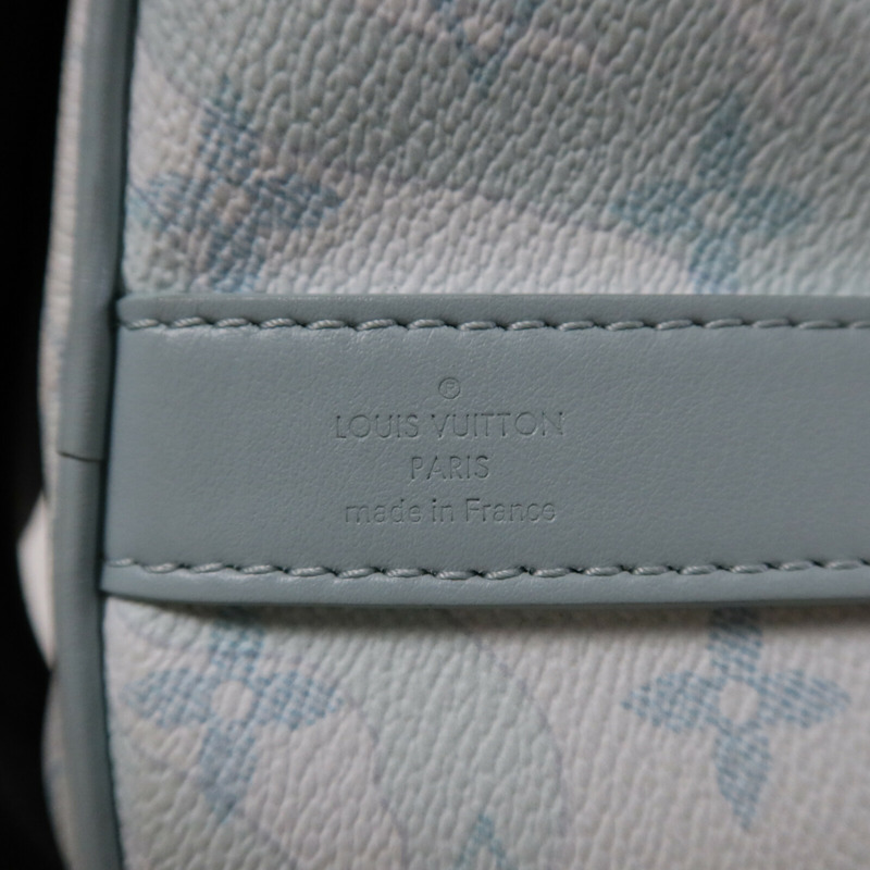 LOUIS VUITTON Monogram Aquagarden Keepall Bandouliere 25銀扣手挽肩背兩用袋-5