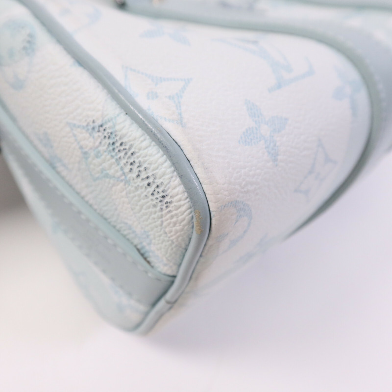 LOUIS VUITTON Monogram Aquagarden Keepall Bandouliere 25銀扣手挽肩背兩用袋-10