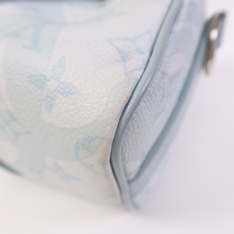 LOUIS VUITTON Monogram Aquagarden Keepall Bandouliere 25銀扣手挽肩背兩用袋-11