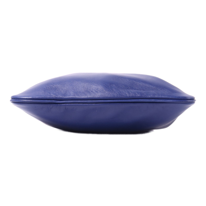 HERMES Swift皮革Aline銀扣肩背Bleu Electrique-3