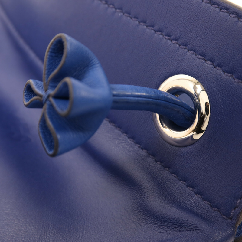 HERMES Swift皮革Aline銀扣肩背Bleu Electrique-7