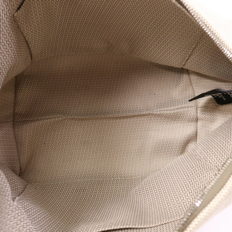 HERMES 帆布Bride A Brac GM銀扣手挽袋-4