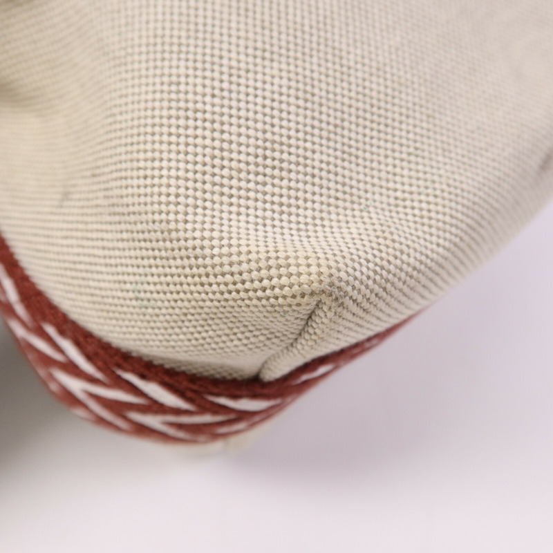 HERMES 帆布Bride A Brac GM銀扣手挽袋-10