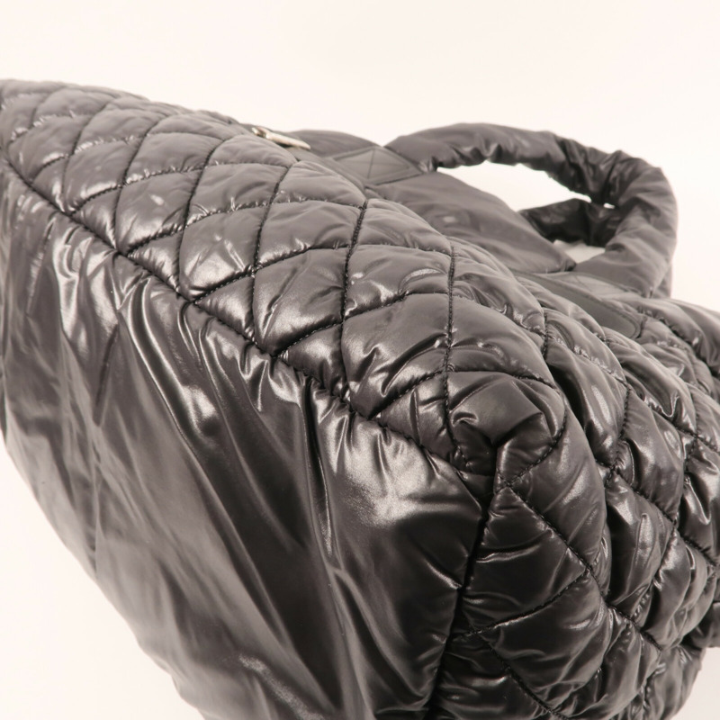 CHANEL 尼龍Coco Cocoon Tote Bag銀扣手挽袋-6