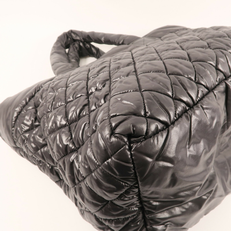 CHANEL 尼龍Coco Cocoon Tote Bag銀扣手挽袋-9