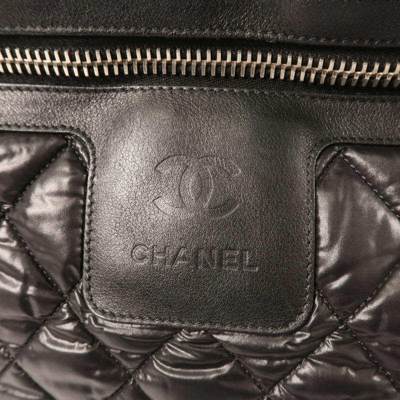 CHANEL 尼龍Coco Cocoon Tote Bag銀扣手挽袋-12