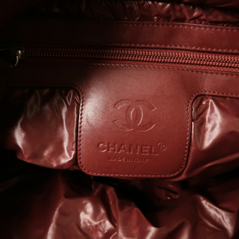 CHANEL 尼龍Coco Cocoon Tote Bag銀扣手挽袋-14