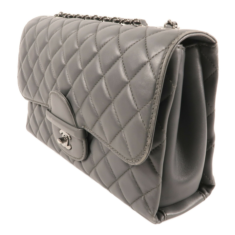 CHANEL 羊皮皮革Shoulder Bag銀扣鏈帶肩背袋-2